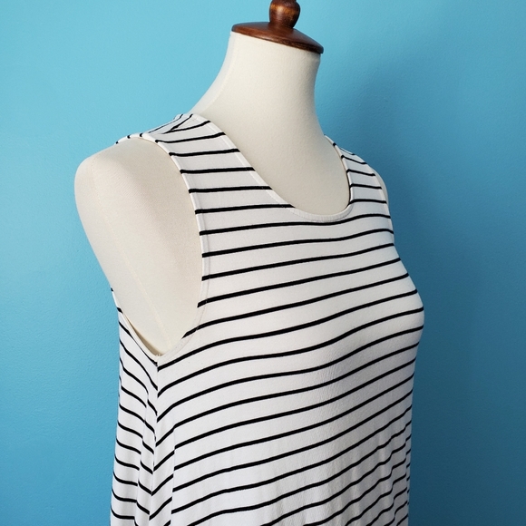 American Eagle Striped Open Back Swing Dress - Picture 7 of 12